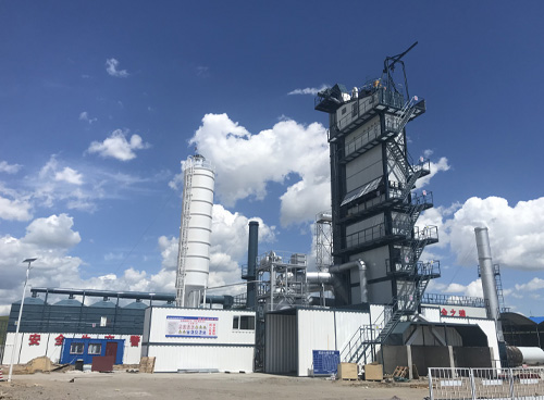 內(nèi)蒙工地A5000型瀝青拌合站